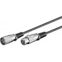 Cabo de áudio Microconnect XLRMF10 10 m XLR (3 pinos) preto