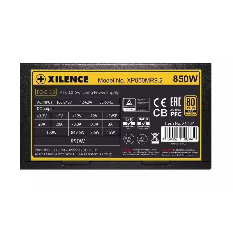 Fonte de alimentação Xilence Performance X Series XP850MR9.2 850 W