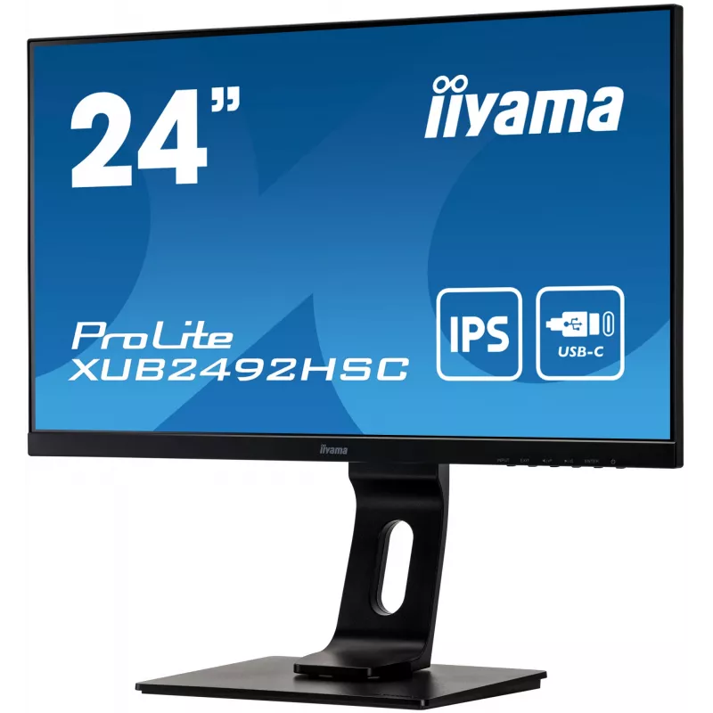 Monitor de computador iiyama ProLite XUB2492HSC-B1 60,5 cm (23,8 polegadas) 1920 x 1080 píxeis Full HD LCD preto