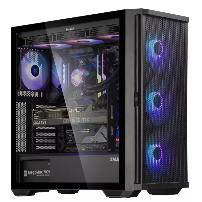 Zalman Z10 PLUS Caixa de computador Midi Tower Preto