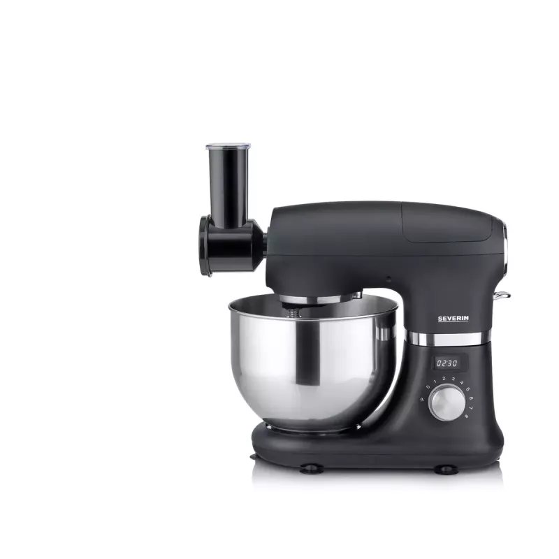 Severin ZB 5592 acessório cortador de legumes para robô de cozinha, 3 tambores de aço inoxidável