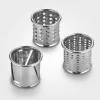 Severin ZB 5592 acessório cortador de legumes para robô de cozinha, 3 tambores de aço inoxidável