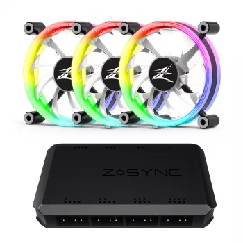 Zalman ZM-LF120A3 Sistema de arrefecimento para computador Ventoinha para caixa de computador 12 cm Preto, Branco