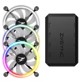 Zalman ZM-LF120A3 Sistema de arrefecimento para computador Ventoinha para caixa de computador 12 cm Preto, Branco