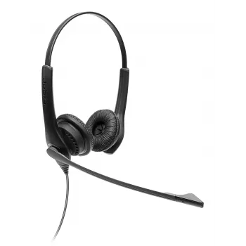 Jabra BIZ 1100 EDU DUO 3,5 mm, Com fios, 80 - 20000 Hz, Educação, 89 g, Headset, Preto