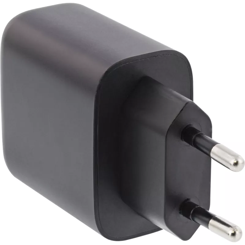 Fonte de alimentação InLine USB PD, carregador GaN, USB-C único, Power Delivery, 65 W