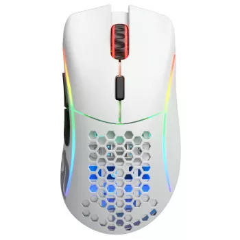 Rato Glorious Gaming Glorious Model D Wireless - Branco mate, destro, RF Wireless, 19000 DPI, Branco