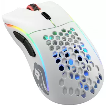 Rato Glorious Gaming Glorious Model D Wireless - Branco mate, destro, RF Wireless, 19000 DPI, Branco