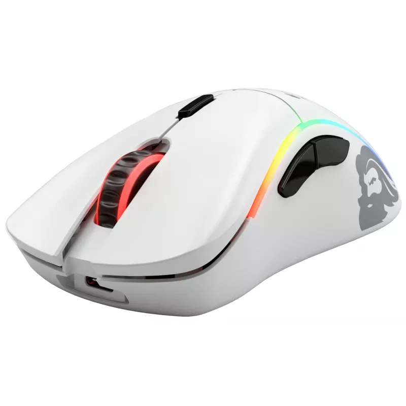Rato Glorious Gaming Glorious Model D Wireless - Branco mate, destro, RF Wireless, 19000 DPI, Branco