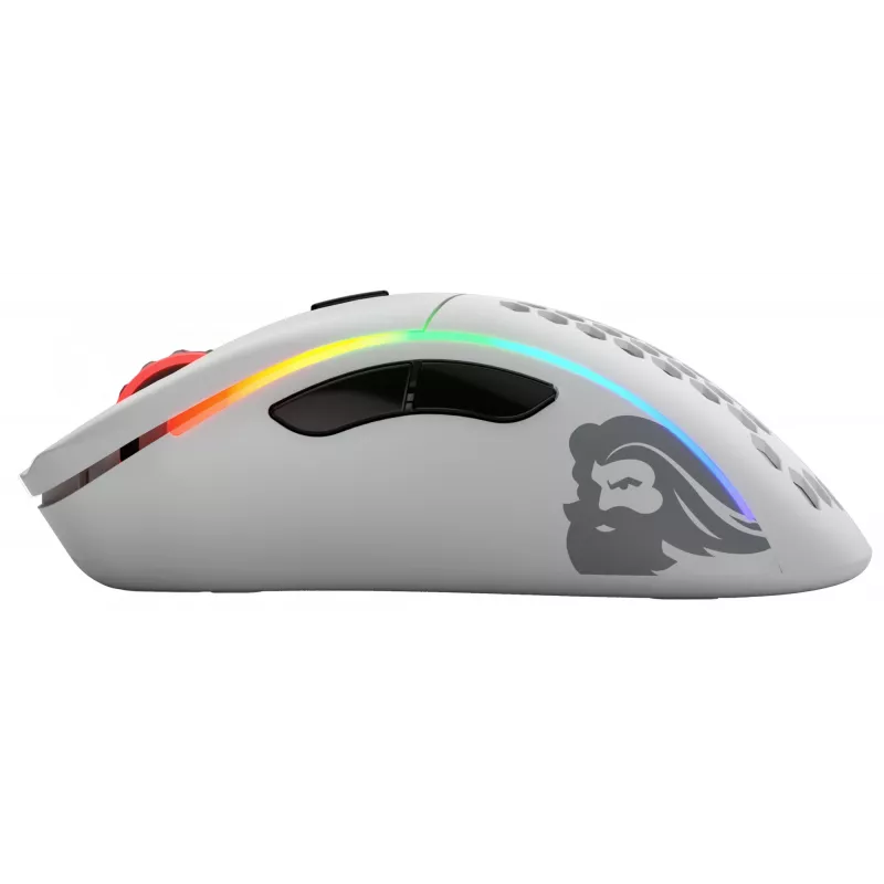 Rato Glorious Gaming Glorious Model D Wireless - Branco mate, destro, RF Wireless, 19000 DPI, Branco