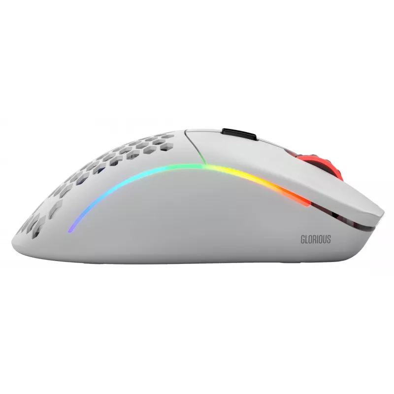 Rato Glorious Gaming Glorious Model D Wireless - Branco mate, destro, RF Wireless, 19000 DPI, Branco