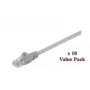 Microconnect V-UTP505VP Cabo de rede patch Cat5e U/UTP, 5 m, cinzento, pack de 10