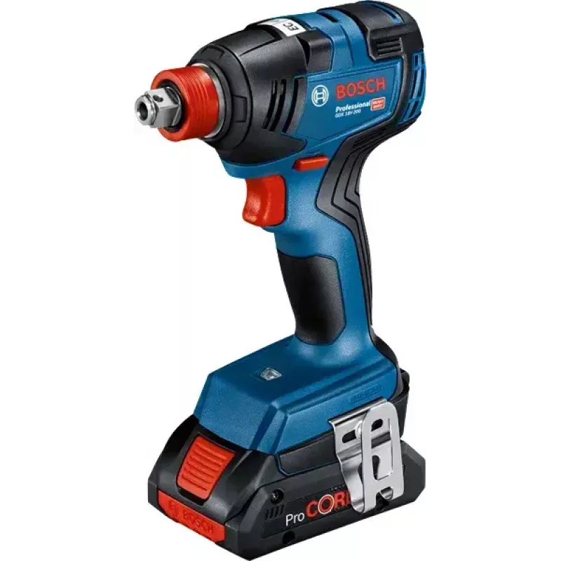 Bosch GDX 18V-200 Professional chave de impacto, 200 Nm, 2 baterias de 4,0 Ah, carregador GAL 18V-40, L-Case