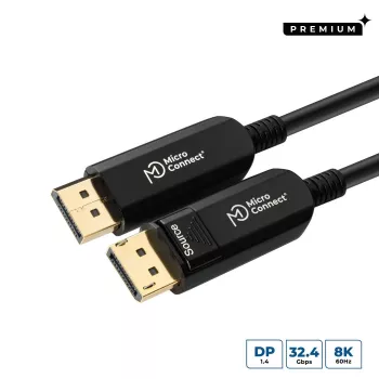 Cabo DisplayPort Microconnect DP-MMG-1500V1.4OP 15 m preto