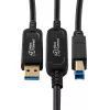 Cabo USB Microconnect MC-USB3.0AB20OP USB 3.2 Gen 2 (3.1 Gen 2) 20 m USB A USB B preto