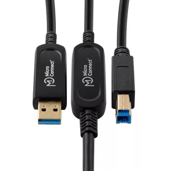 Cabo USB Microconnect MC-USB3.0AB20OP USB 3.2 Gen 2 (3.1 Gen 2) 20 m USB A USB B preto