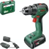 Bosch UniversalDrill 18V-60 06039D7001 berbequim sem fios, bateria de iões de lítio de 2,0 Ah, mala, verde/preto