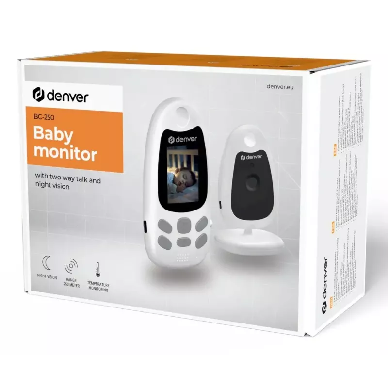 Câmara de vigilância DENVER sistema de monitorização de bebé BC-250 HD