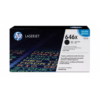 Cartucho de toner original HP 646X LaserJet de alta capacidade, 17000 páginas, preto, 1 unid.