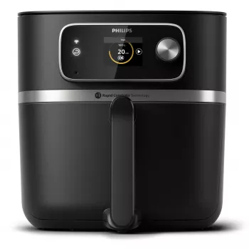 Fritadeira de ar quente Philips Série 7000 HD9880/90 8,3 l 2200 W preto aço inoxidável