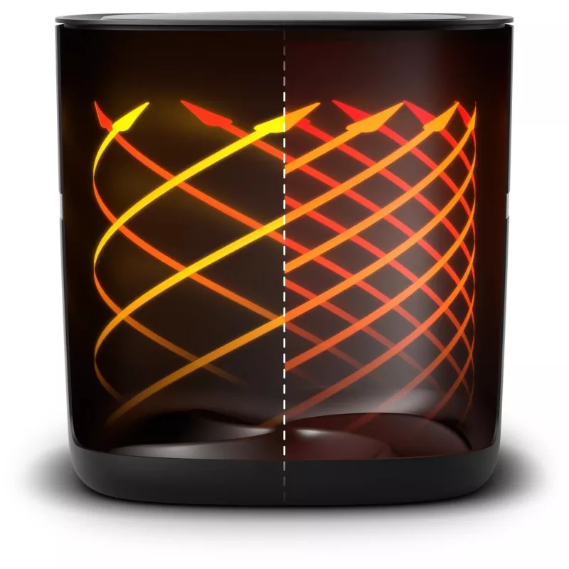 Fritadeira de ar quente Philips Série 7000 HD9880/90 8,3 l 2200 W preto aço inoxidável