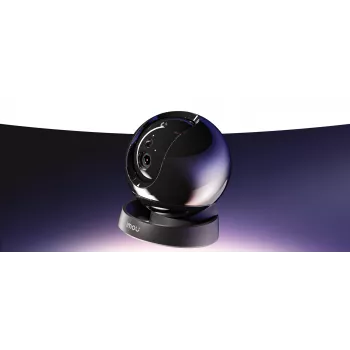 Imou Rex 3D 5MP-R1 câmara H.265 Wi-Fi P&T, câmara de vigilância IP, interior, com fios e sem fios, Amazon Alexa e Google Assistant, teto/parede/secretária, preto