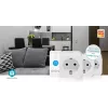 Tomada inteligente Nedis WIFIP121FWT3 – tomada Wi-Fi interior, pack de 3