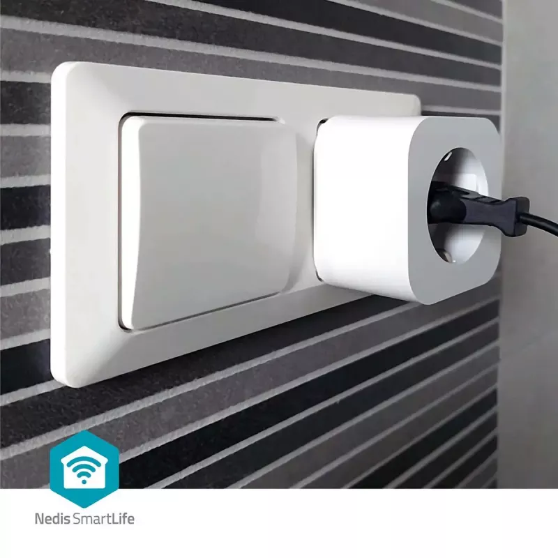 Tomada inteligente Nedis WIFIP121FWT3 – tomada Wi-Fi interior, pack de 3