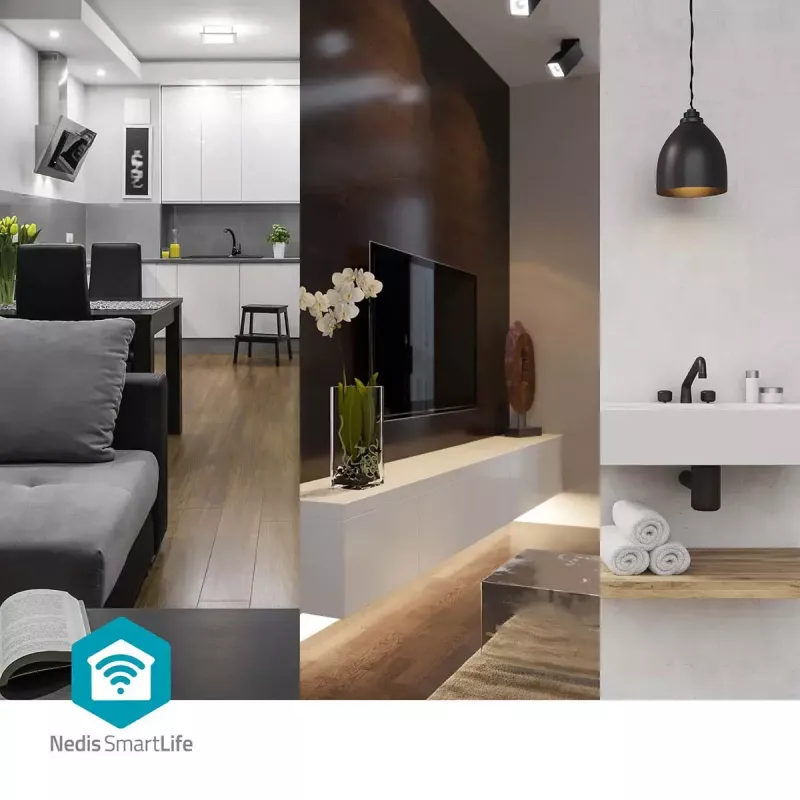 Tomada inteligente Nedis WIFIP121FWT3 – tomada Wi-Fi interior, pack de 3