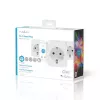 Tomada inteligente Nedis WIFIP121FWT3 – tomada Wi-Fi interior, pack de 3