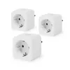 Tomada inteligente Nedis WIFIP121FWT3 – tomada Wi-Fi interior, pack de 3