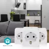Tomada inteligente Nedis WIFIP121FWT3 – tomada Wi-Fi interior, pack de 3