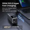 Powerbank Ugreen 20000mAh 130W carregamento rápido lítio cinzento