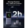 Powerbank Ugreen 20000mAh 130W carregamento rápido lítio cinzento