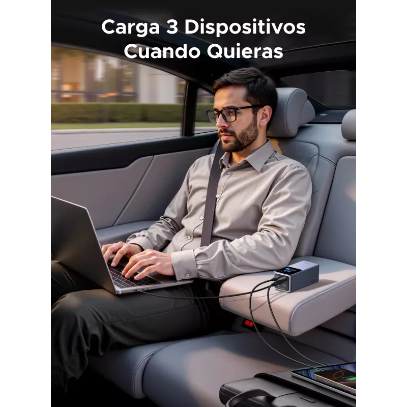 Powerbank Ugreen 20000mAh 130W carregamento rápido lítio cinzento