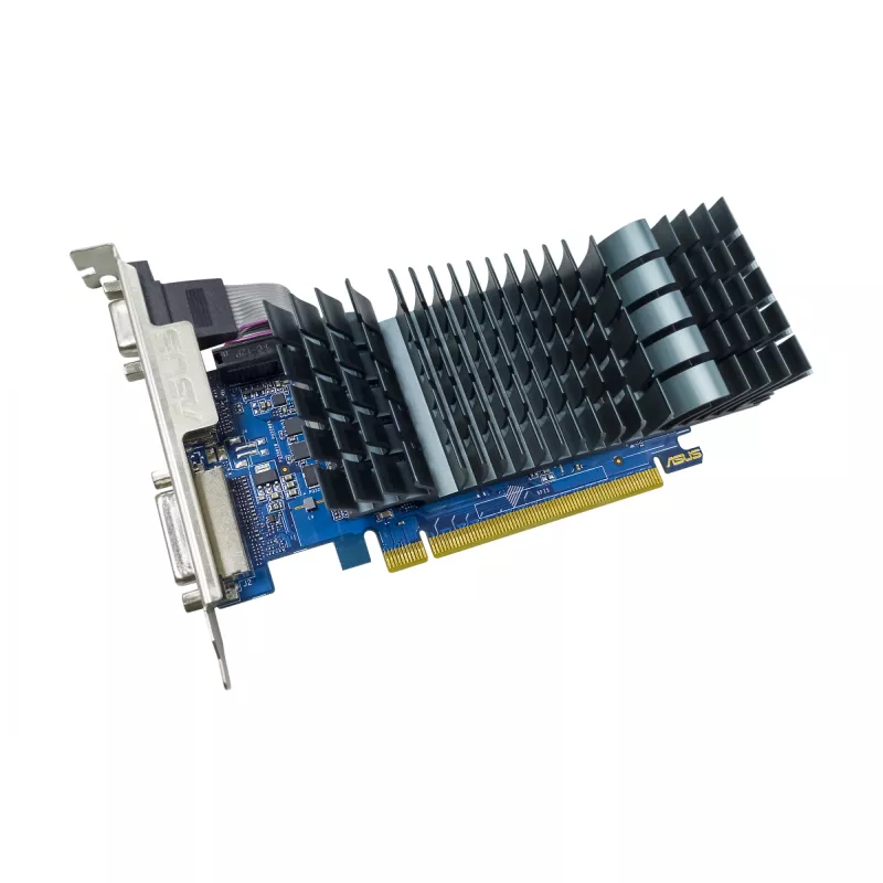 Placa gráfica ASUS GeForce GT 710 — 2 GB GDDR5, 64 bits, PCIe 2.0, refrigeração passiva