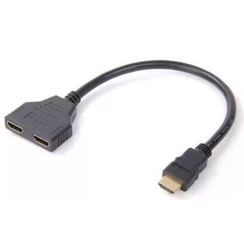 Cabo divisor HDMI Microconnect, 0,2 m, HDMI Type-A (standard), 2 x HDMI Type-A (standard), 1920 x 1200 píxeis, preto