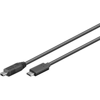 Cabo USB Microconnect USB3.1CMB505 USB 3.2 Gen 1 (3.1 Gen 1) 0,5 m USB C Mini-USB B preto