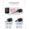 Carregador de parede ICY BOX 2 portas USB Power Delivery carregamento rápido preto