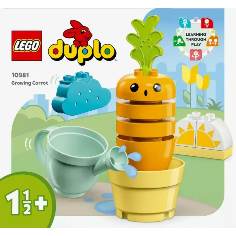 LEGO Duplo 10981 Cenoura Crescente – conjunto interativo de construção e brincadeira para crianças pequenas