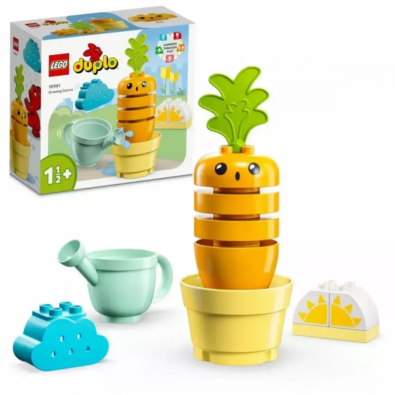 LEGO Duplo 10981 Cenoura Crescente – conjunto interativo de construção e brincadeira para crianças pequenas