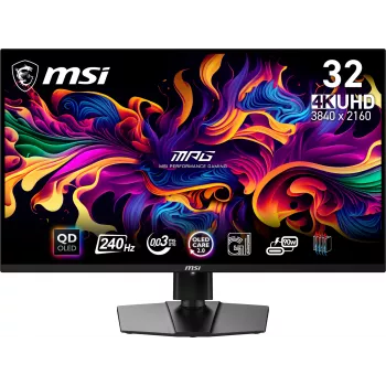 Monitor de computador MSI MPG 321URX QD-OLED 80 cm (31,5 polegadas) 3840 x 2160 píxeis 4K Ultra HD preto
