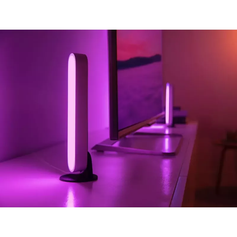 Lâmpada de parede inteligente Philips Hue White and Colour Ambience Play Light Bar conjunto de extensão