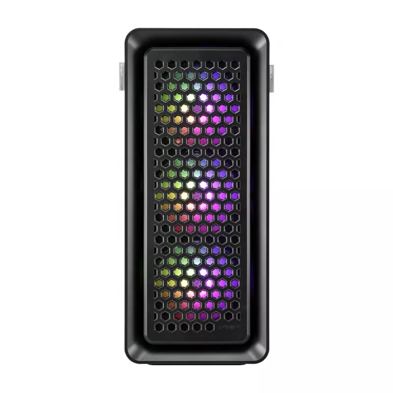 Caixa FSP CUT593A Full Tower mITX, mATX, ATX, E-ATX preto ARGB