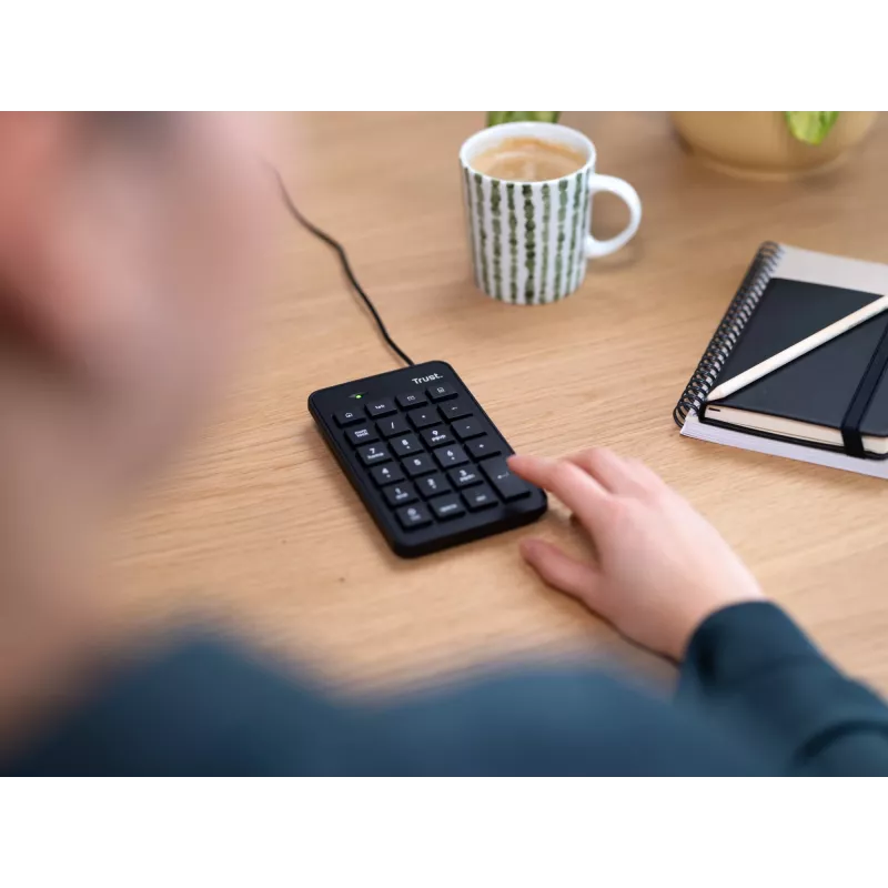 Trust 22221 teclado numérico portátil/PC USB preto