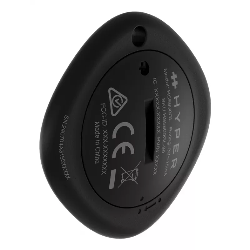 Localizador HYPER Targus HyperShield Universal Finder preto – CR2032 3V, Ø 4,07 cm, 10 g