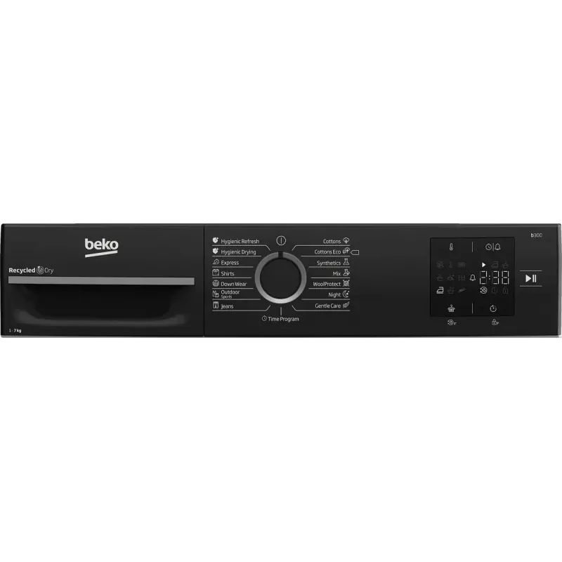 Máquina de lavar roupa BEKO | BM3T37249WBB | classe de eficiência energética C | carga frontal | 7 kg | digital | profundidade 54,5 cm | branco