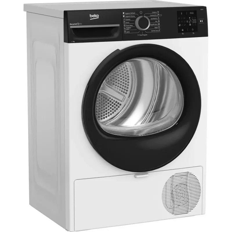 Máquina de lavar roupa BEKO | BM3T37249WBB | classe de eficiência energética C | carga frontal | 7 kg | digital | profundidade 54,5 cm | branco