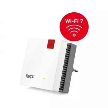 FRITZ! 20003134 sistema Mesh Wi-Fi dual-band (2,4 GHz / 5 GHz) Wi-Fi 7 (802.11be) vermelho, branco 1 interno