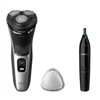 Máquina de barbear elétrica Philips S3143/02 húmido e seco sistema de lâminas PowerCut